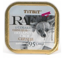 TiTBiT паштет для собак RAF с бараниной 100 г