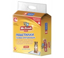 Mr.Fresh подстилка-пеленка для кошек и собак Expert  Super, впитывающая, 60*60 см, 8 шт 400 г