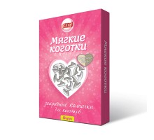 Cliny колпачки на когти для кошек "Мягкие коготки", жемчужно-белые 40 шт