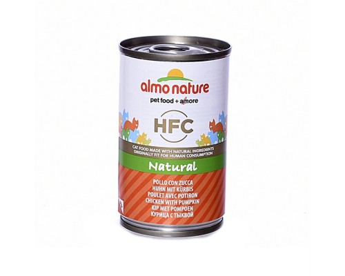 Almo Nature (консервы) консервы для кошек, с курицей и тыквой, 55% мяса