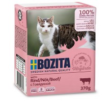 Bozita кусочки в соусе для кошек, с говядиной