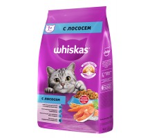 Корм Whiskas сухой корм для взрослых кошек «Вкусные подушечки с нежным паштетом. Аппетитный обед с лососем» 350 г