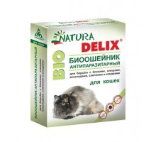 Бионикс ошейник антипаразитарный Natura Delix BIO с алоэ-вера, для кошек 10 г