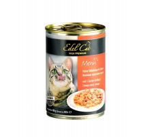 Edel Cat нежные кусочки в соусе для кошек с 3 видами мяса