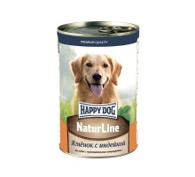 Happy dog кусочки в фарше для собак, с ягненком и индейкой 410 г