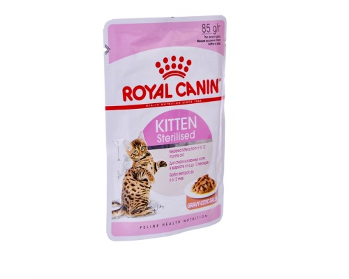 Royal Canin кусочки в соусе для котят с момента операции до 12 месяцев