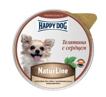 Happy dog паштет  "Телятина с сердцем" 125 г