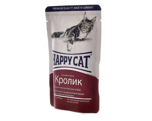 Happy cat кусочки в соусе с кроликом