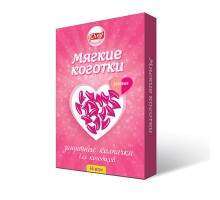 Cliny колпачки на когти для кошек "Мягкие коготки", розовые 40 шт