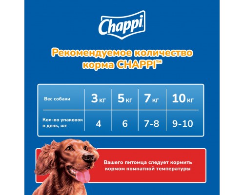 Chappi влажный корм для собак "Говядина по-домашнему" 100 г