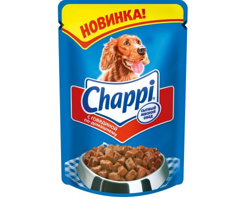 Chappi влажный корм для собак "Говядина по-домашнему" 100 г