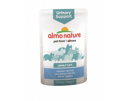 Almo Nature (консервы) паучи с рыбой для профилактики мочекаменной болезни у кошек