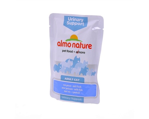 Almo Nature (консервы) паучи с рыбой для профилактики мочекаменной болезни у кошек