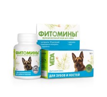 Веда фитомины для зубов и костей для собак, 100 таб. 50 г