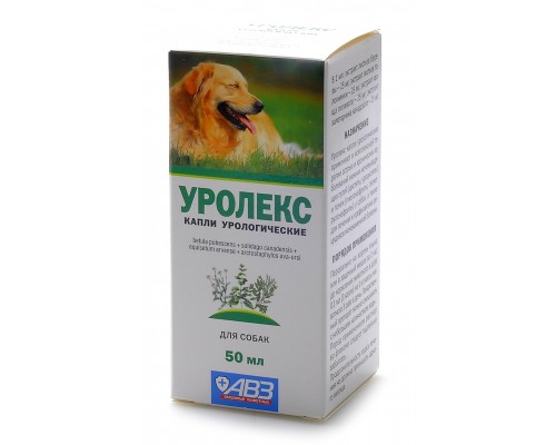 Агроветзащита уролекс для собак -  капли для профилактики и лечения МКБ, острых и хронических заболеваний мочевыводящих путей и почек 143 г