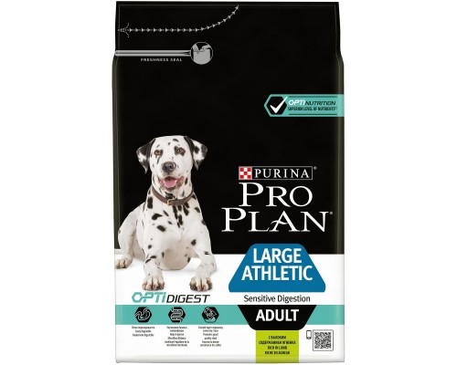 Корм Purina Pro Plan для взрослых собак крупных пород с атлетическим телосложением с чувствительным пищеварением, с высоким содержанием ягненка 14 кг