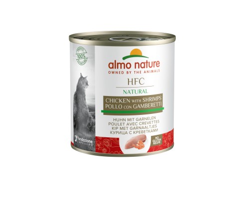 Almo Nature (консервы) консервы для кошек, с курицей и креветками