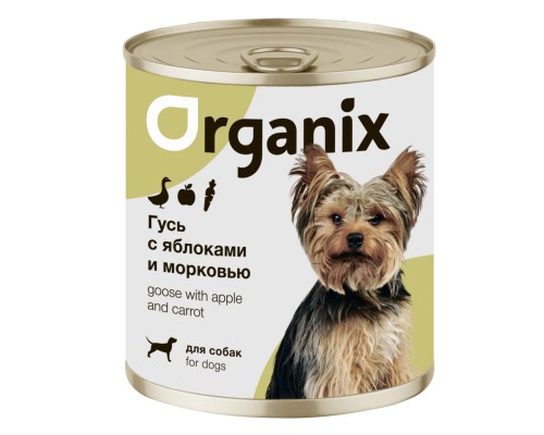 Organix консервы для собак Фрикасе из гуся с яблоками и морковкой 400 г