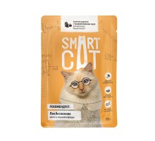 Smart Cat паучи для взрослых кошек и котят: кусочки курочки с тыквой в нежном соусе 85 г