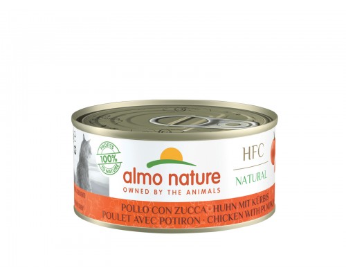 Almo Nature (консервы) консервы для кошек, с курицей и тыквой, 55% мяса