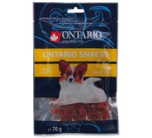 Ontario (консервы, лакомства) лакомство для собак утиные кубики 70 г