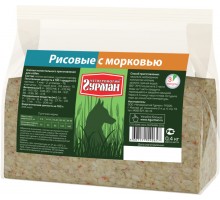 Корм Четвероногий Гурман каша для собак "Хлопья рисовые с морковью" 1 кг