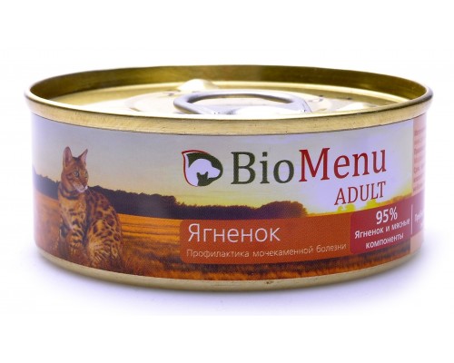 BioMenu паштет для кошек с ягненком