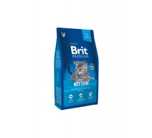 Корм Brit  Premium Cat с курицей в лососевом соусе для котят 1,5 кг