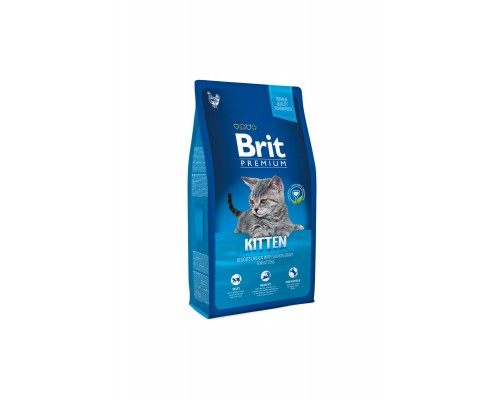 Корм Brit  Premium Cat с курицей в лососевом соусе для котят 8 кг