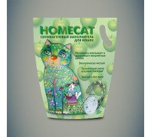 Homecat наполнитель силикагелевый наполнитель с ароматом яблока для кошачьих туалетов, 3,8 л. 1,63 кг