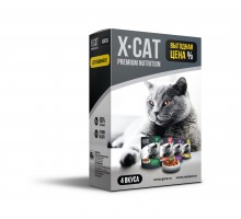 X-CAT дегустационный сет для кошек: 4 вкуса