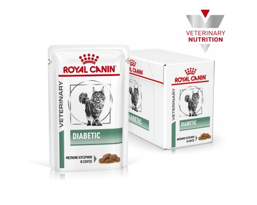 Royal Canin (вет. паучи) кусочки в соусе для кошек при диабете