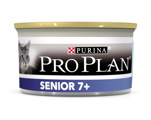 Purina Pro Plan (паучи) для взрослых кошек старше 7 лет, с тунцом, мусс