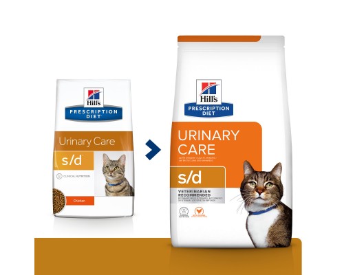 Hill's Prescription Diet s/d Urinary Care сухой диетический, для кошек при профилактике мочекаменной болезни (МКБ), с курицей, Как проявляются заболевания нижних мочевыводящих путей?, Преимущества диетических рационов Hill’s Prescriotion Diet