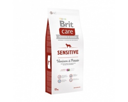 Brit  Care для собак с чувствительным пищеварением, оленина с картофелем 1 кг