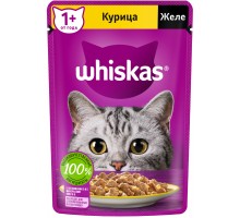 Whiskas влажный корм для кошек желе, с курицей