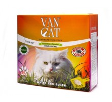 Van Cat комкующийся наполнитель "100% натуральный", без пыли, коробка 10 кг