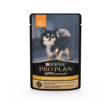 Purina Pro Plan консервы паучи для взрослых собак: кусочки в соусе с курицей 100 г