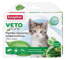 Beaphar капли Био от блох для котят, 3 пипетки 33 г