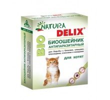 Бионикс ошейник антипаразитарный Natura Delix BIO с алоэ-вера, для котят 9 г