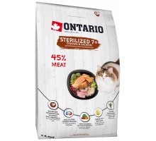 Корм Ontario для пожилых стерилизованных кошек, с курицей 6,5 кг