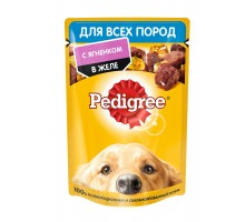 Pedigree влажный корм Pedigree для взрослых собак всех пород, с ягненком в желе 85 г