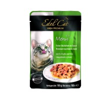 Edel Cat паучи Кусочки в соусе с индейкой и уткой