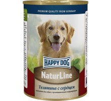 Happy dog кусочки в фарше для собак - телятина с сердцем 410 г