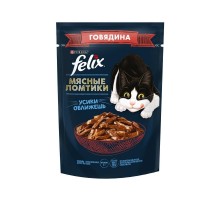 Felix  Мясные ломтики консервированный полнорационный корм для взрослых кошек, с говядиной