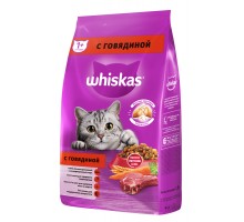 Корм Whiskas сухой корм для кошек «Вкусные подушечки с нежным паштетом, с говядиной» 1,9 кг