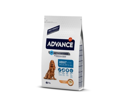 Корм Advance для собак, с курицей и рисом 3 кг