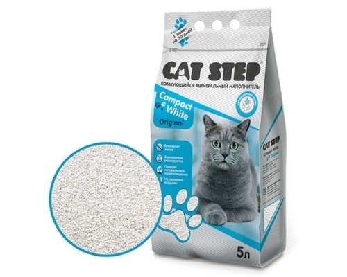 Cat step комкующийся минеральный наполнитель 4,2 кг