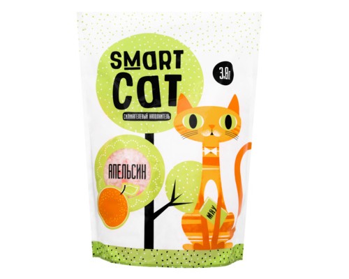 Smart Cat силикагелевый наполнитель с ароматом апельсина 3,32 кг