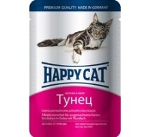 Happy cat кусочки в желе с тунцом